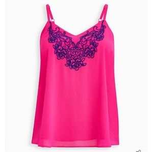 BNWT TORRID embroidered Sophie cami 2X(18/20)